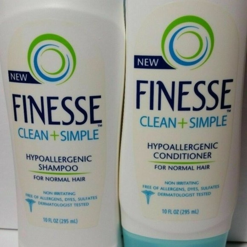 Finesse Clean Simple Hypoallergenic Normal Hair 2 Each Shampoo Conditioner
